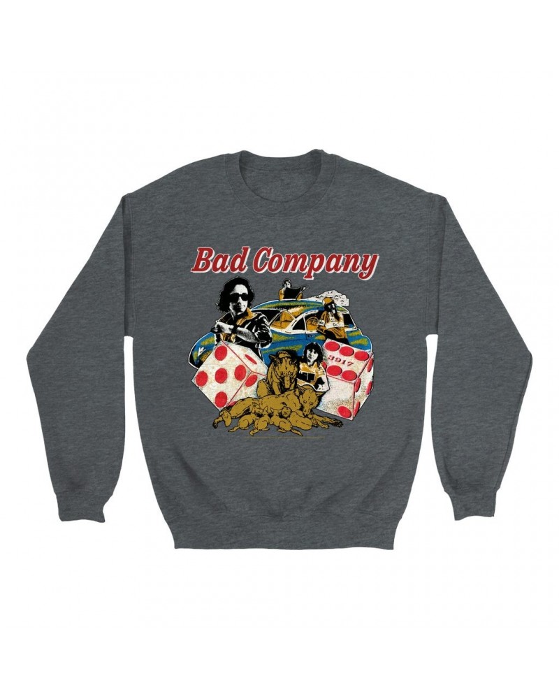 Bad Company Sweatshirt | Rock n' Roll Fantasy '79 Collage Sweatshirt $15.03 Sweatshirts