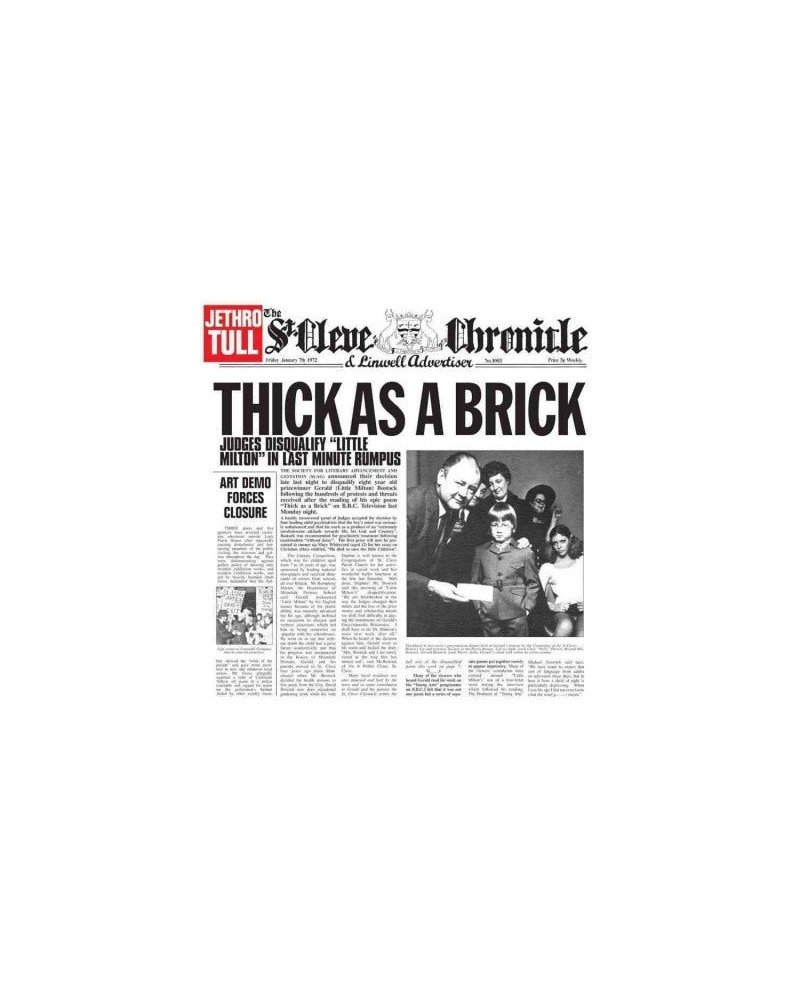 Jethro Tull Thick as a Brick Vinyl Record $7.65 Vinyl