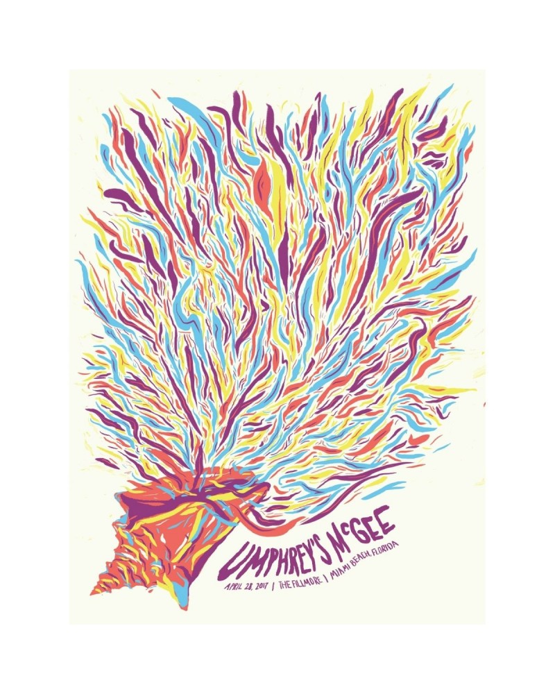 Umphrey's McGee Miami Beach Poster by Eric Karbeling $12.30 Decor