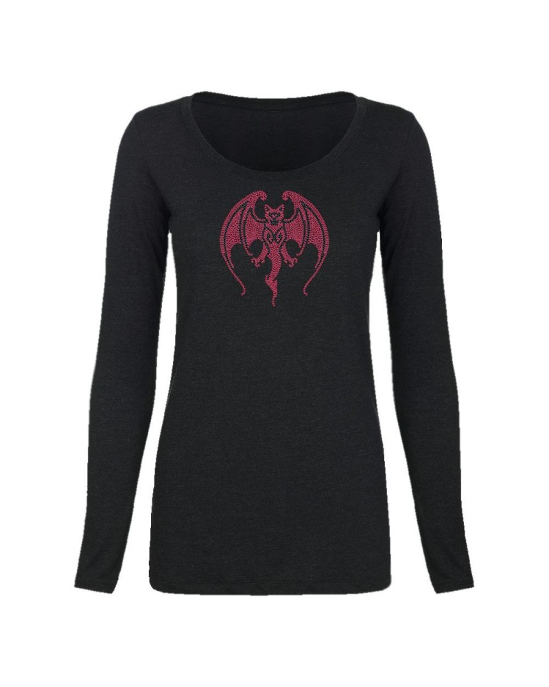 Hollywood Vampires Bat Bling Long Sleeve Scoop $18.38 Shirts