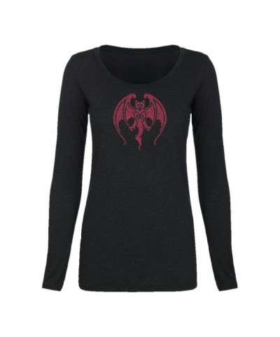 Hollywood Vampires Bat Bling Long Sleeve Scoop $18.38 Shirts