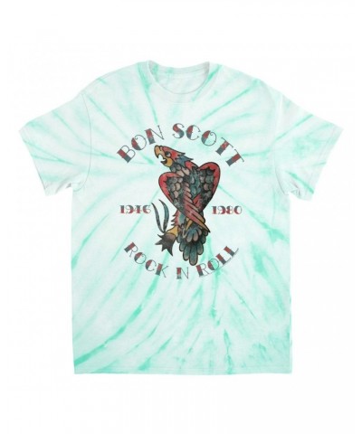 Bon Scott T-Shirt | Eagle Tattoo Tie Dye Shirt $12.13 Shirts