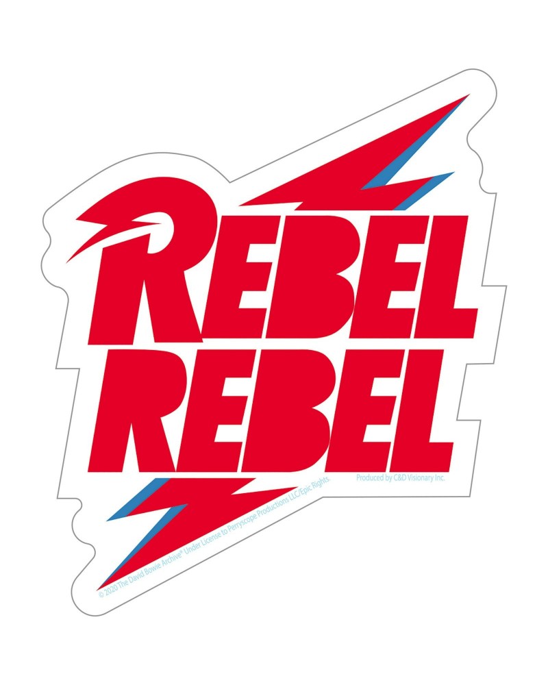 David Bowie Rebel Rebel Bolt 4.25"x5" Sticker $0.94 Accessories