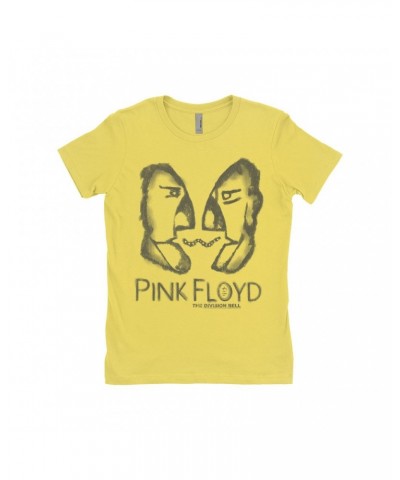 Pink Floyd Ladies' Boyfriend T-Shirt | Bioworld Division Bell Pencil Sketch Shirt $8.98 Shirts