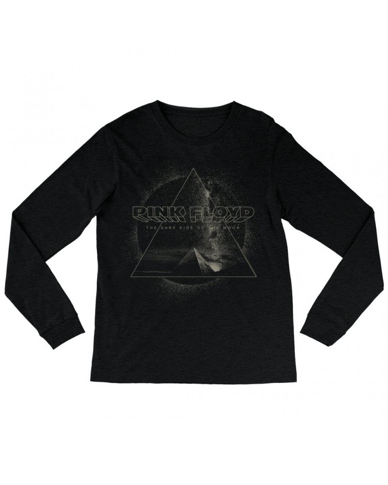 Pink Floyd Long Sleeve Shirt | Pyramid Triangle Burst Design Shirt $14.98 Shirts