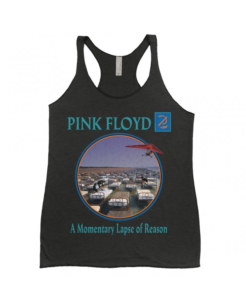 Pink Floyd Ladies' Tank Top | A Momentary Lapse of Reason Circle Design Distressed Shirt $10.71 Shirts