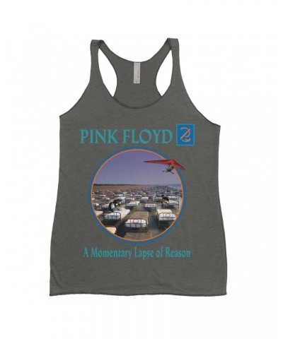 Pink Floyd Ladies' Tank Top | A Momentary Lapse of Reason Circle Design Distressed Shirt $10.71 Shirts