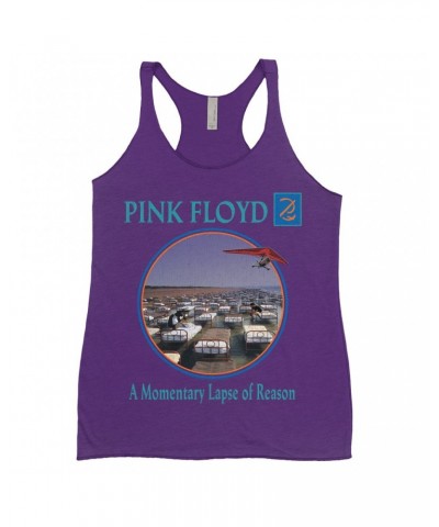 Pink Floyd Ladies' Tank Top | A Momentary Lapse of Reason Circle Design Distressed Shirt $10.71 Shirts