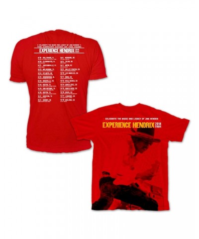 Jimi Hendrix Experience Hendrix 2014 Tour Schedule Tee $14.10 Shirts