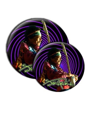 Jimi Hendrix Swirl Button $0.45 Accessories