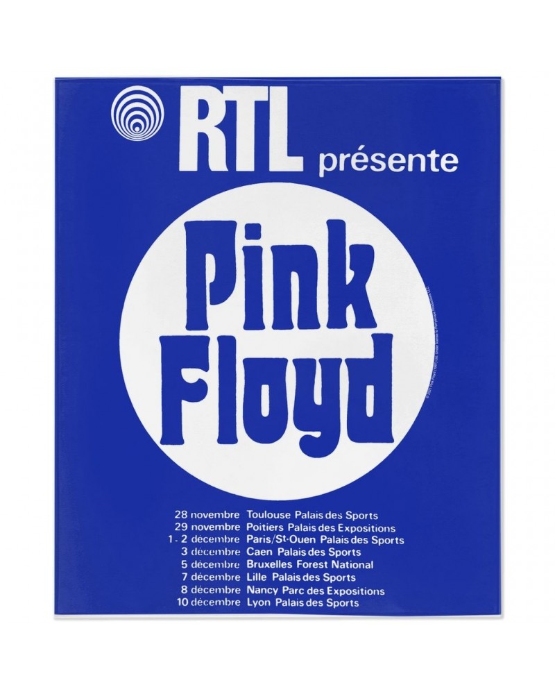 Pink Floyd Minky Blanket | RTL Presente Concert Flyer Blanket $14.09 Blankets