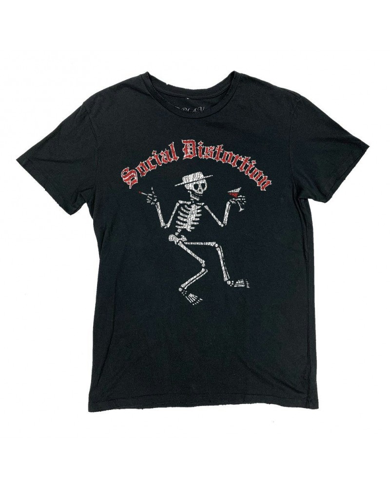 Social Distortion Vintage Skelly T-Shirt (Antique Black) $21.05 Shirts