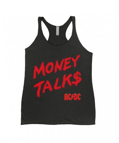 AC/DC Ladies' Tank Top | Money Talks Spray Paint Image Shirt $13.03 Shirts