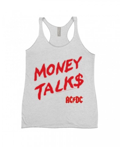 AC/DC Ladies' Tank Top | Money Talks Spray Paint Image Shirt $13.03 Shirts