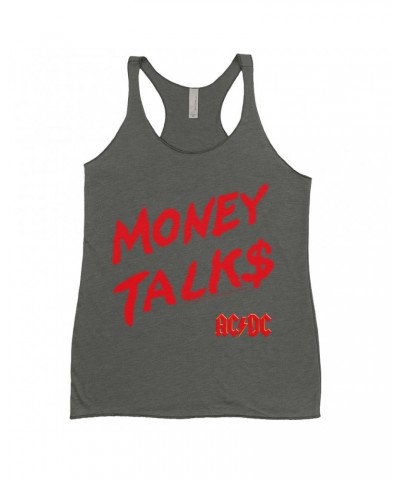 AC/DC Ladies' Tank Top | Money Talks Spray Paint Image Shirt $13.03 Shirts