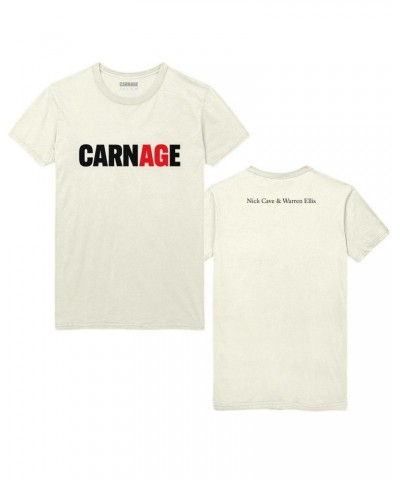 Nick Cave & The Bad Seeds Carnage Natural T-Shirt $16.33 Shirts