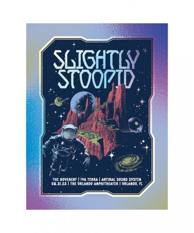 Slightly Stoopid 8/31/23 Orlando FL Foil Show Poster by Andrew McGranahan $6.96 Decor