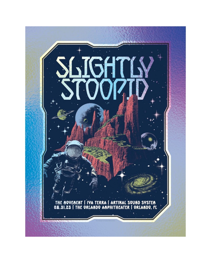 Slightly Stoopid 8/31/23 Orlando FL Foil Show Poster by Andrew McGranahan $6.96 Decor