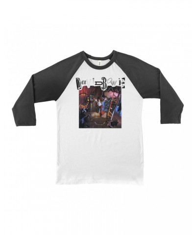 David Bowie 3/4 Sleeve Baseball Tee | Never Let Me Down Album Cover Shirt $9.28 Shirts