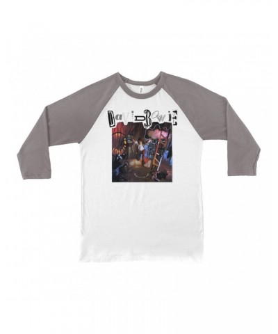 David Bowie 3/4 Sleeve Baseball Tee | Never Let Me Down Album Cover Shirt $9.28 Shirts