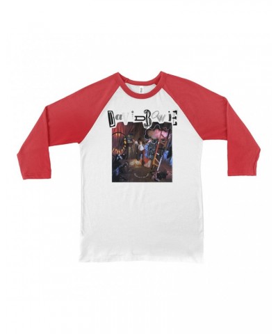 David Bowie 3/4 Sleeve Baseball Tee | Never Let Me Down Album Cover Shirt $9.28 Shirts