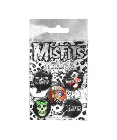 Misfits Badge Pack - Misfits Button Badge Set $7.17 Accessories