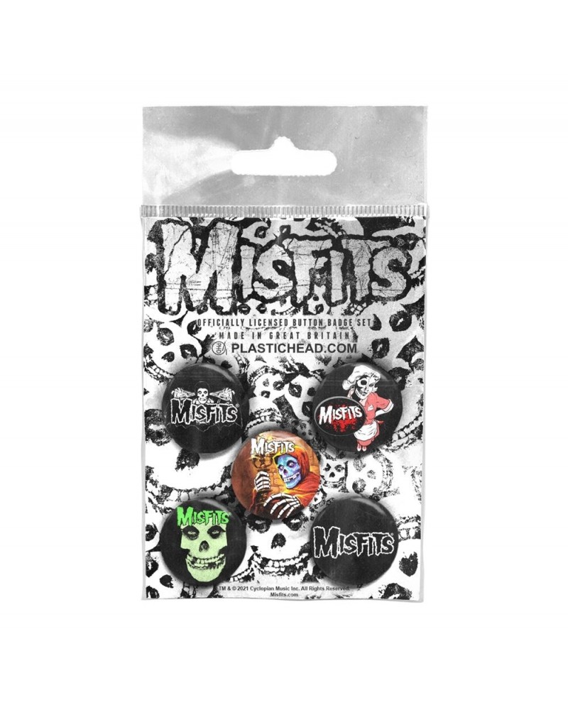 Misfits Badge Pack - Misfits Button Badge Set $7.17 Accessories