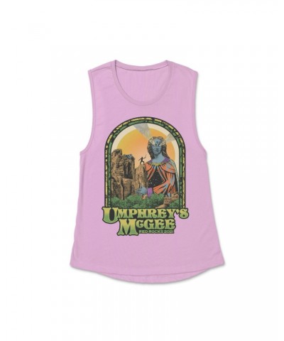 Umphrey's McGee Laser Eyes Ladies Lilac Muscle Tank $5.55 Shirts