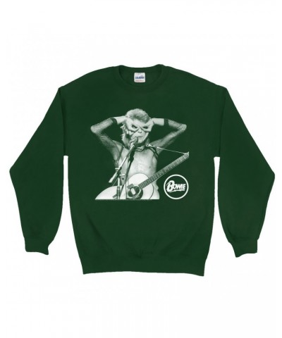 David Bowie Sweatshirt | Hand Glasses In Concert Sweatshirt $12.23 Sweatshirts