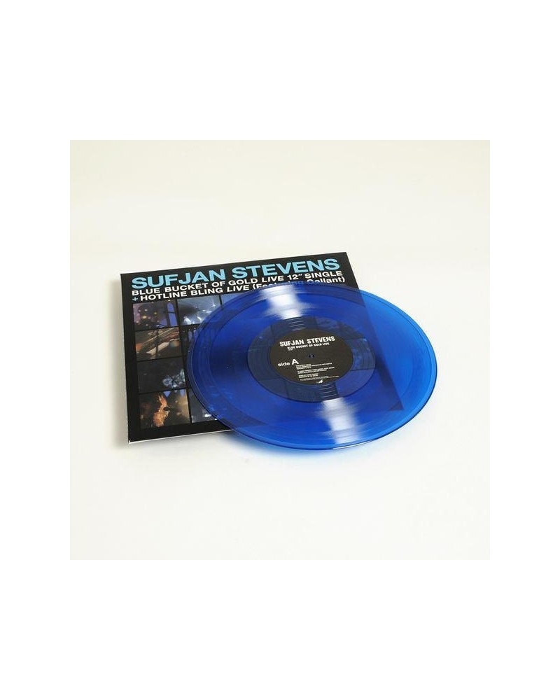 Sufjan Stevens BLUE BUCKET OF GOLD B/W HOTLINE BLING (FEATURING GALLANT) (TRANSLUCENT BLUE VINYL) Vinyl Record $7.20 Vinyl