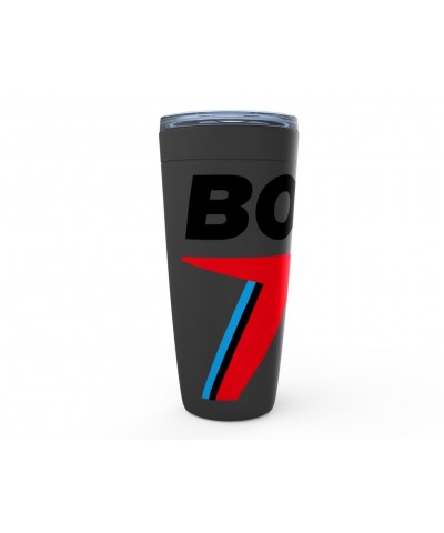 David Bowie Viking Tumbler | Black Blue & Red 75th Logo Tumbler $9.98 Drinkware