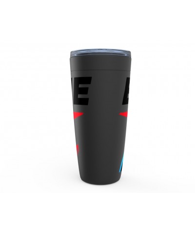 David Bowie Viking Tumbler | Black Blue & Red 75th Logo Tumbler $9.98 Drinkware