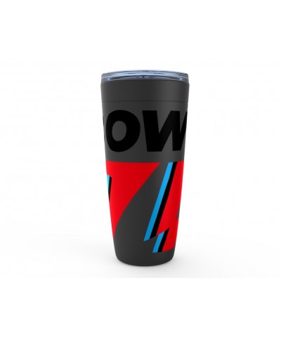 David Bowie Viking Tumbler | Black Blue & Red 75th Logo Tumbler $9.98 Drinkware