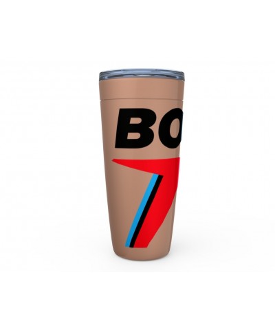 David Bowie Viking Tumbler | Black Blue & Red 75th Logo Tumbler $9.98 Drinkware