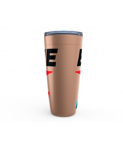 David Bowie Viking Tumbler | Black Blue & Red 75th Logo Tumbler $9.98 Drinkware