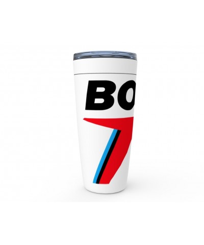 David Bowie Viking Tumbler | Black Blue & Red 75th Logo Tumbler $9.98 Drinkware