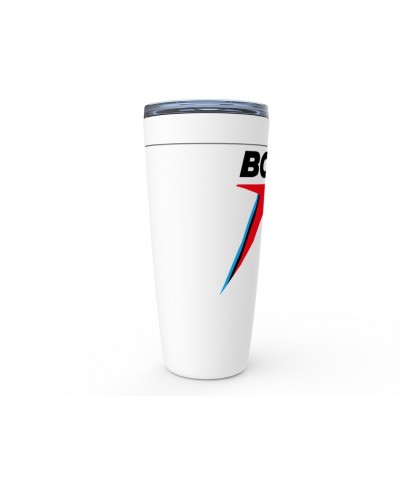 David Bowie Viking Tumbler | Black Blue & Red 75th Logo Tumbler $9.98 Drinkware