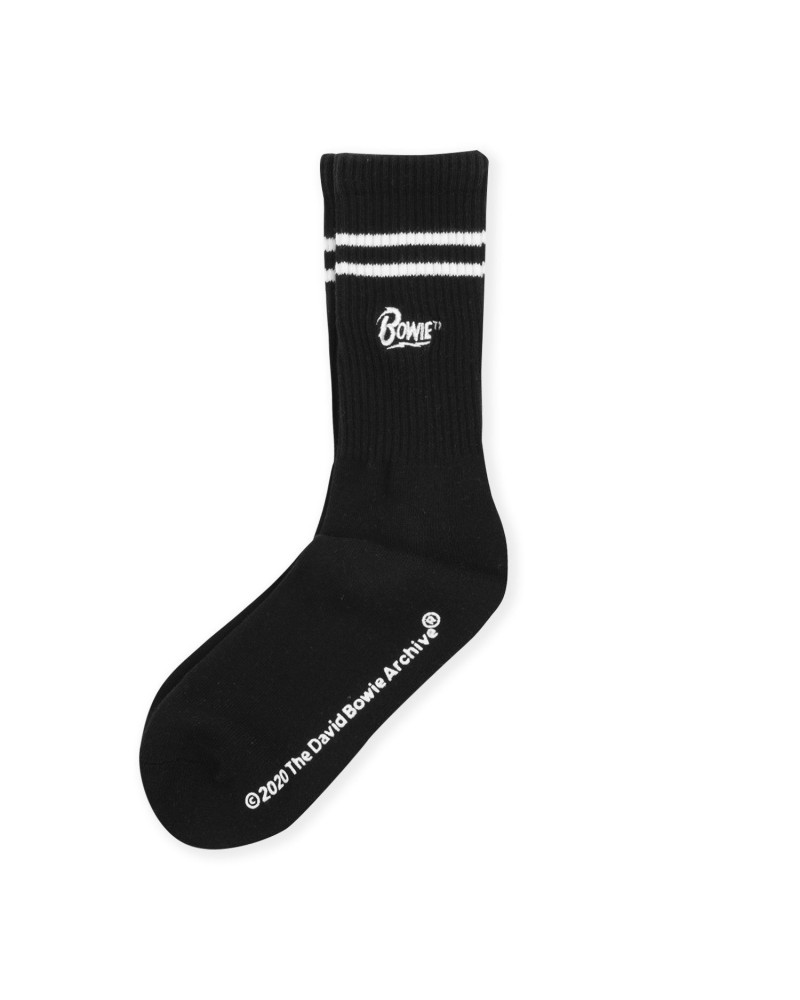 David Bowie Black Crew Socks $2.28 Footware