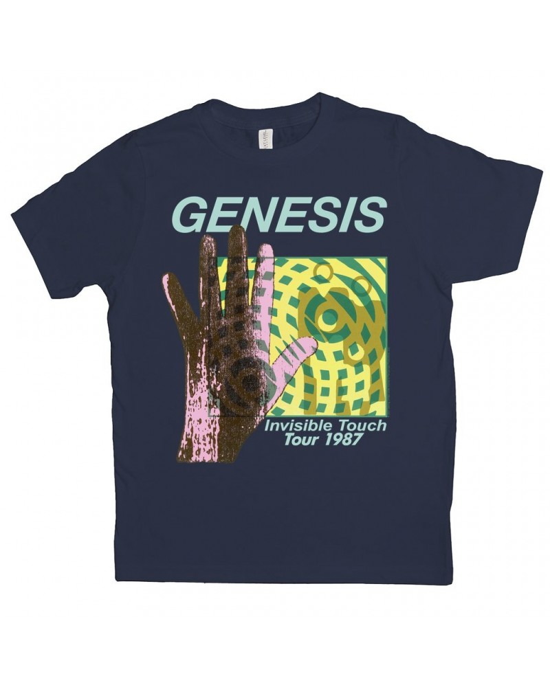 Genesis Kids T-Shirt | Modern 1987 Invisible Touch Album Design Kids Shirt $10.56 Kids