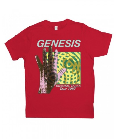 Genesis Kids T-Shirt | Modern 1987 Invisible Touch Album Design Kids Shirt $10.56 Kids