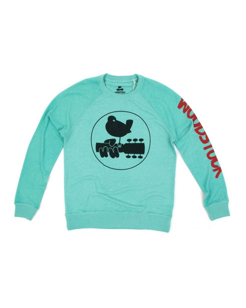 Woodstock Turquoise Classic Logo Long Sleeve T-Shirt $23.40 Shirts