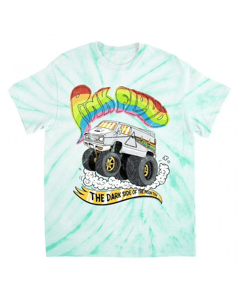 Pink Floyd T-Shirt | Dark Side Of The Moon Tour Road Trip Tie Dye Shirt $11.05 Shirts