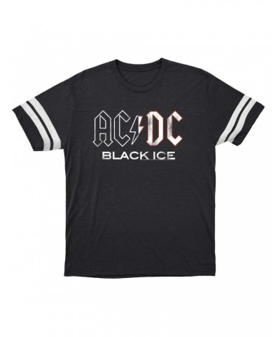 AC/DC T-Shirt | Black Ice Album Design Football Shirt $14.83 Shirts