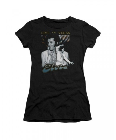 Elvis Presley Juniors Shirt | LIVE IN VEGAS Juniors T Shirt $7.65 Shirts