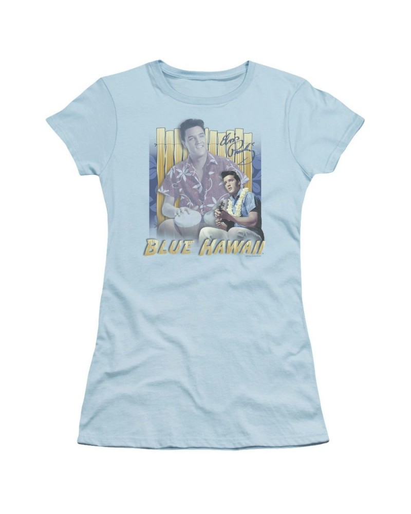 Elvis Presley Juniors Shirt | BLUE HAWAII Juniors T Shirt $7.56 Shirts