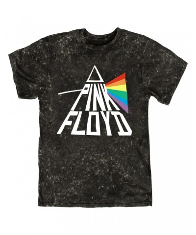 Pink Floyd T-shirt | Dark Side Of The Moon Modern Prism Mineral Wash Shirt $11.68 Shirts