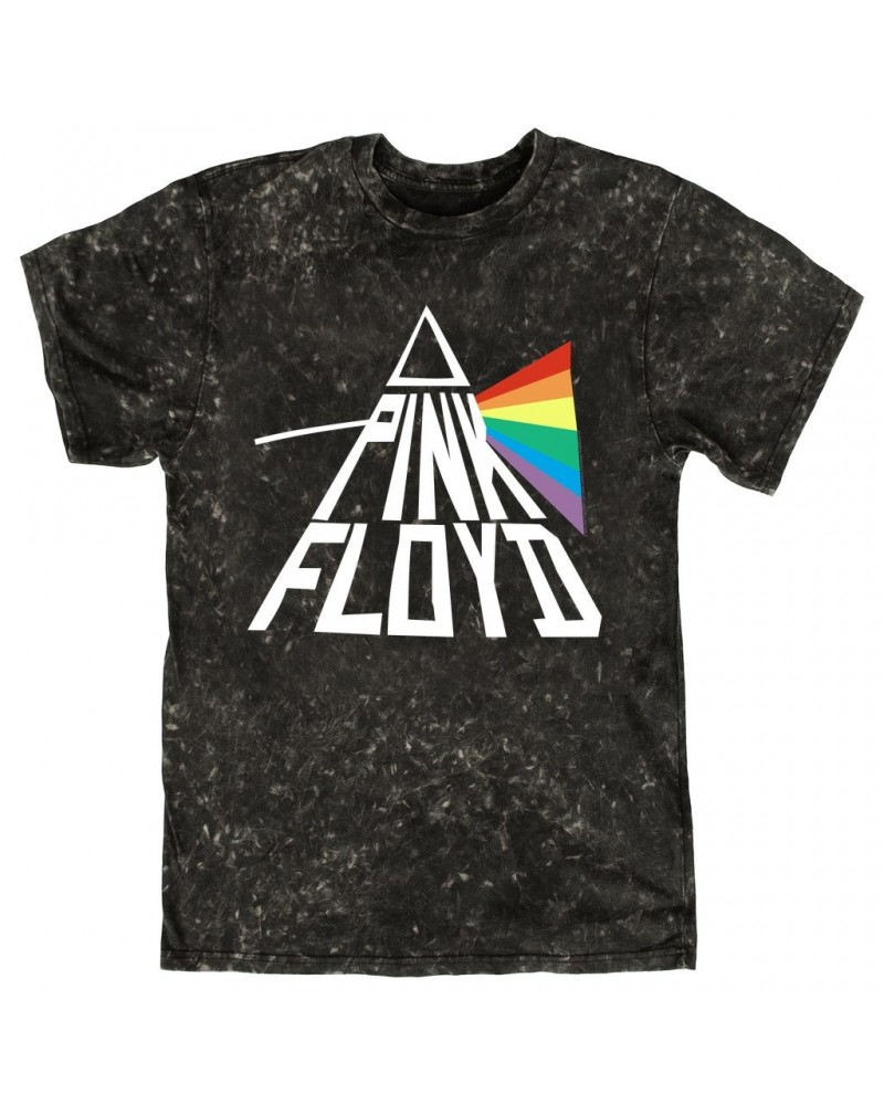 Pink Floyd T-shirt | Dark Side Of The Moon Modern Prism Mineral Wash Shirt $11.68 Shirts