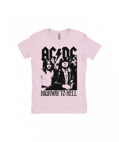 AC/DC Ladies' Boyfriend T-Shirt | Highway To Hell Retro Black Shirt $10.98 Shirts