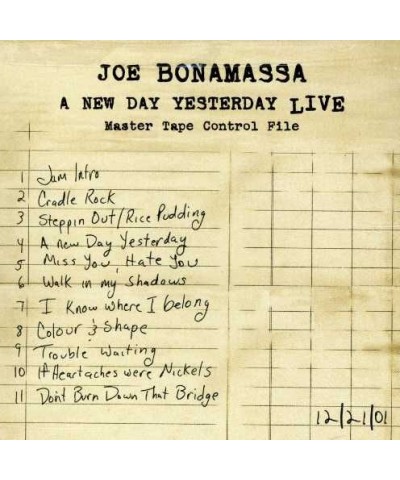 Joe Bonamassa A New Day Yesterday Live CD $5.44 CD