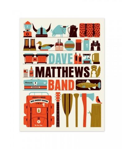 Dave Matthews Band Show Poster – St Paul MN 7/1/2015 $14.00 Decor